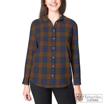 Longford County Ireland Tartan Women's Casual Shirt