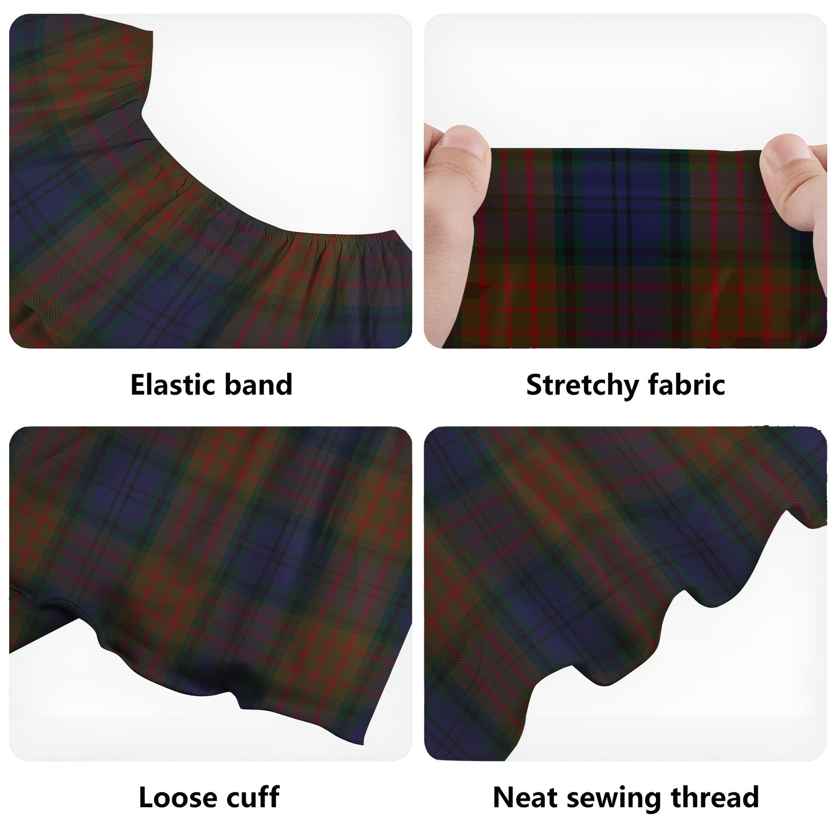 Longford County Ireland Tartan Off Shoulder Long Dress - Tartanvibesclothing