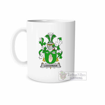 Loughnan Irish Clan Coat of Arms Ceramic Mug