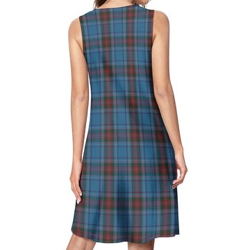 Louth County Ireland Tartan Womens Casual Dresses