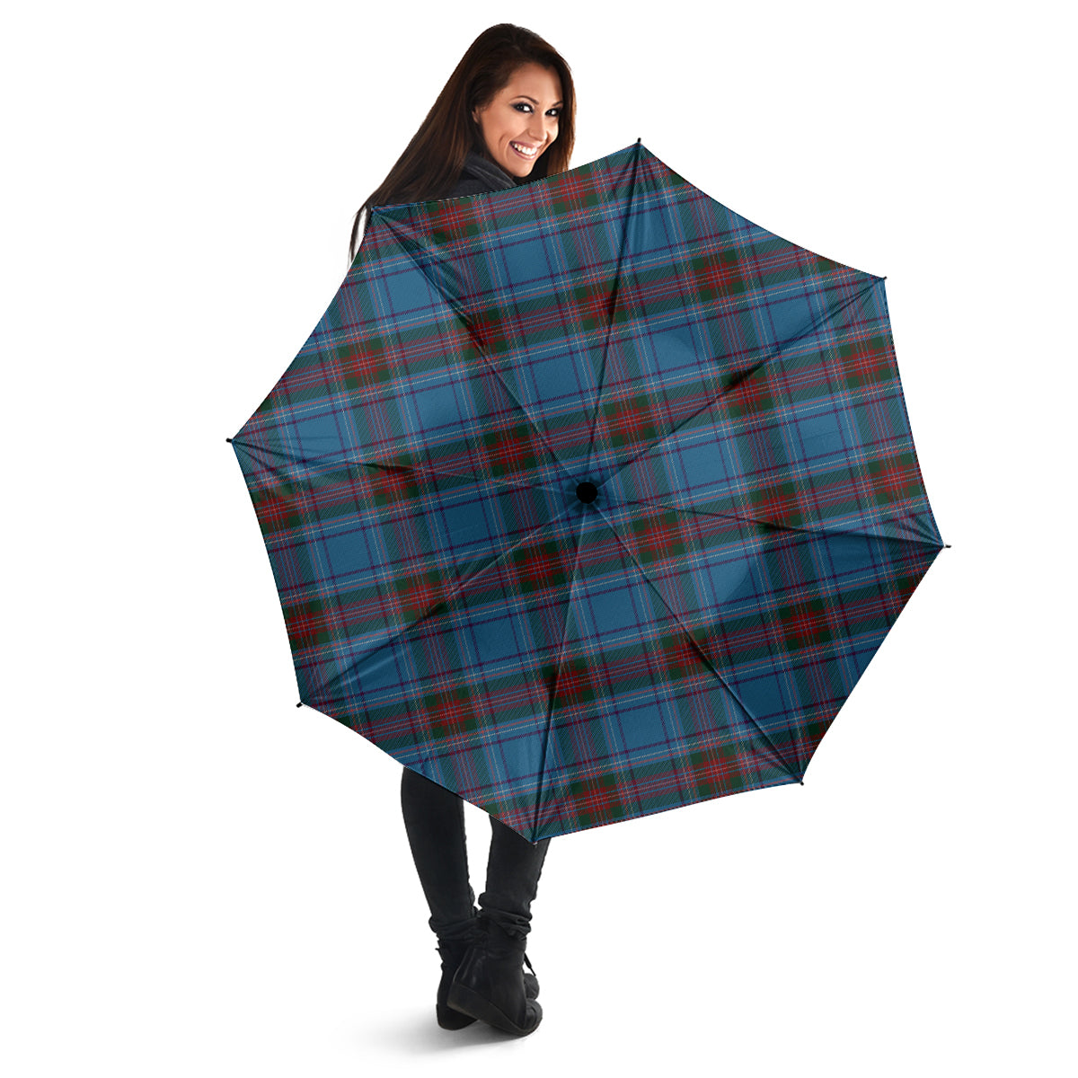 Louth County Ireland Tartan Umbrella - Tartanvibesclothing