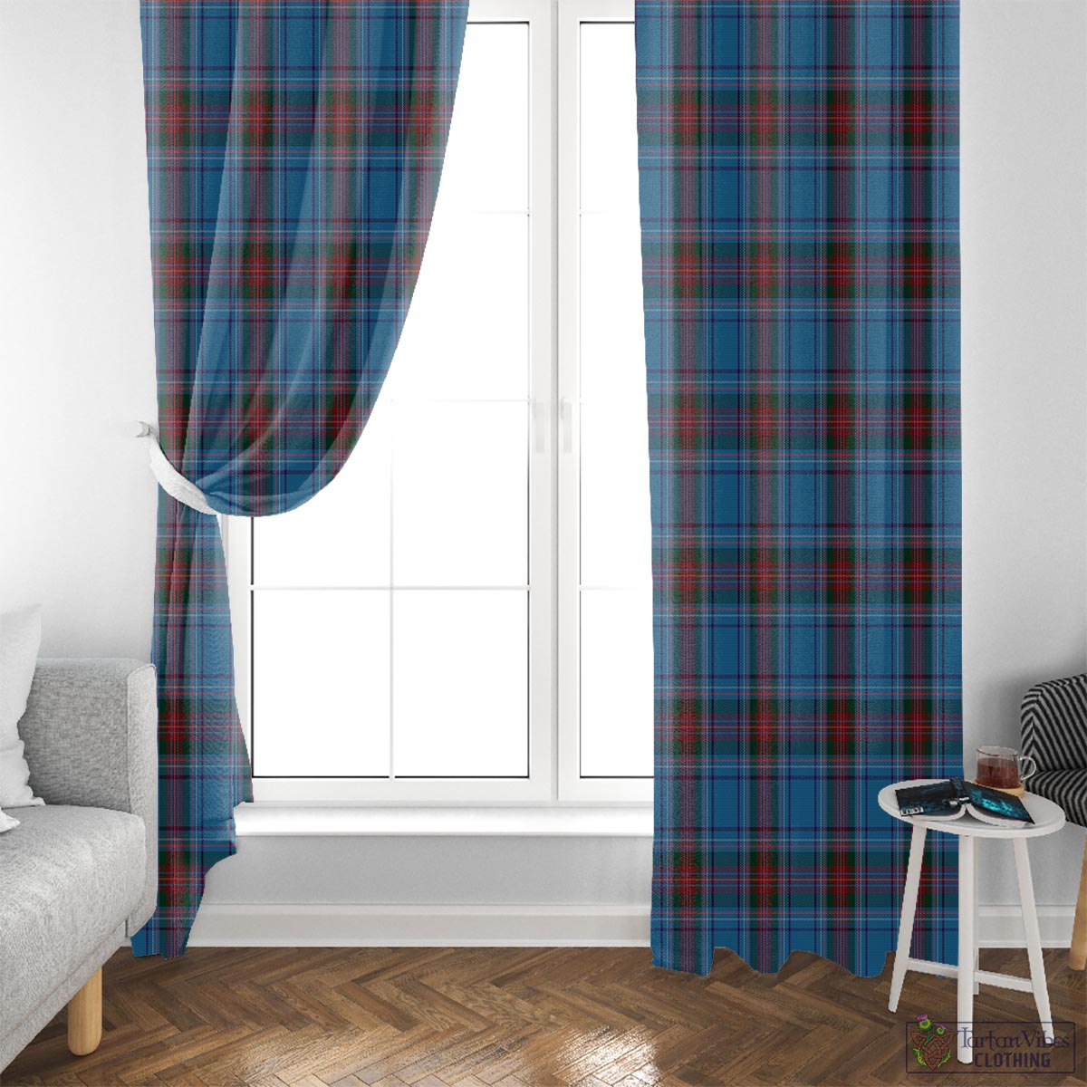 Louth County Ireland Tartan Window Curtain - Tartan Vibes Clothing
