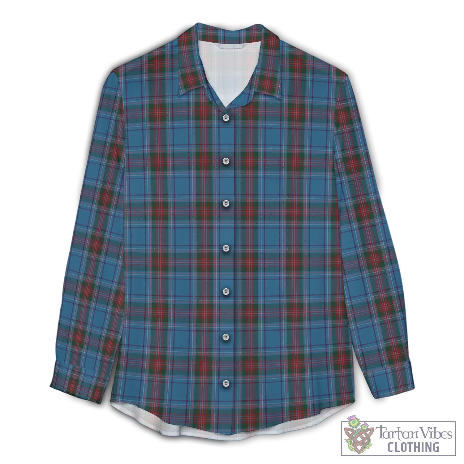 Louth County Ireland Tartan Womens Casual Shirt