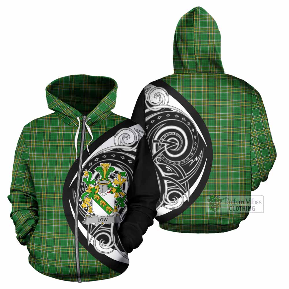 Low Irish Clan Hoodie Celtic Circle Style Zip Hoodie - Tartan Vibes Clothing