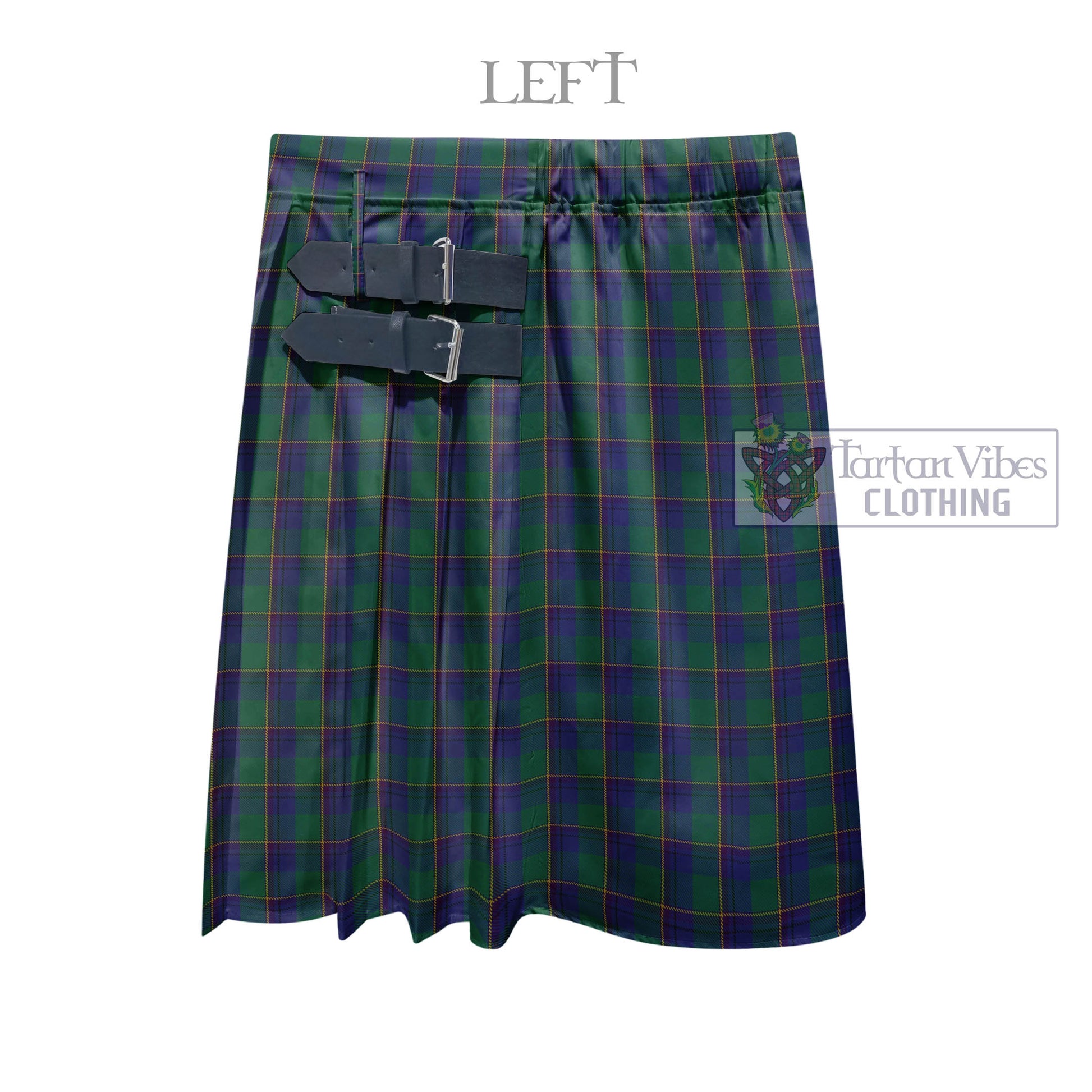 Tartan Vibes Clothing Lowry Tartan Men's Pleated Skirt - Fashion Casual Retro Scottish Style