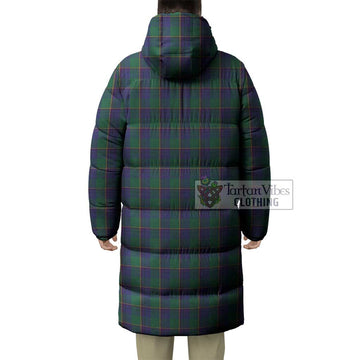 Lowry Tartan Long Down Jacket