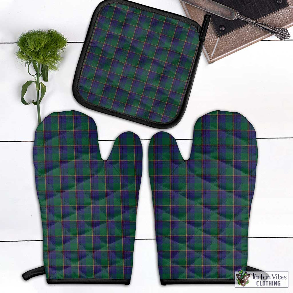 Lowry Tartan Combo Oven Mitt & Pot-Holder Black - Tartan Vibes Clothing