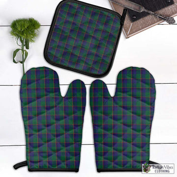 Lowry Tartan Combo Oven Mitt & Pot-Holder Black - Tartan Vibes Clothing