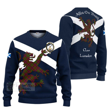 Lumsden Tartan Lion Rampant Ugly Sweater Proudly Display Your Heritage with Alba Gu Brath and Clan Name