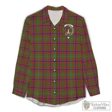 Lumsden Tartan Women's Casual Shirt with Family Crest