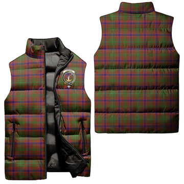 Lumsden Tartan Sleeveless Puffer Jacket with Family Crest