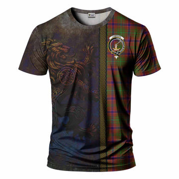 Lumsden Tartan Family Crest T-Shirt Alba Gu Brath Be Brave Lion Ancient Style Kid's Shirt - Tartan Vibes Clothing