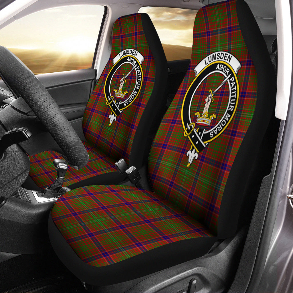 Lumsden Tartan Car Seat Cover with Family Crest One Size - Tartan Vibes Clothing