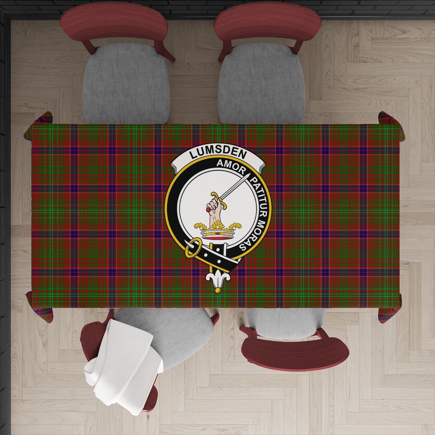 lumsden-tatan-tablecloth-with-family-crest