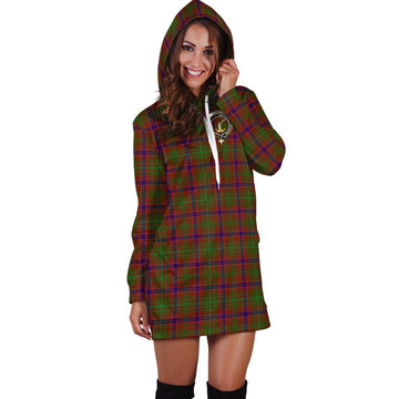 Lumsden Tartan Hoodie Dress with Family Crest