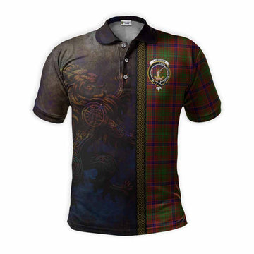 Lumsden Tartan Family Crest Polo Shirt Alba Gu Brath Be Brave Lion Ancient Style Kid - Tartan Vibes Clothing