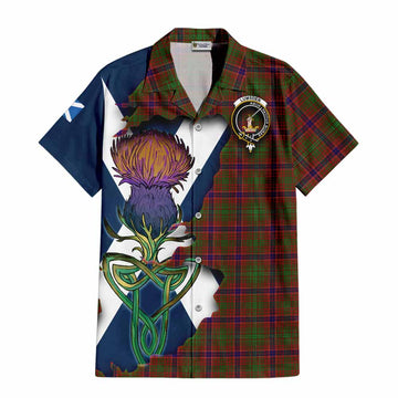 Lumsden Tartan Family Crest Hawaiian Shirt Scottish Thistle Celtic Inspired Kid - Tartan Vibes Clothing