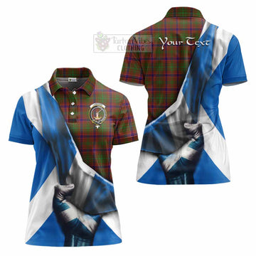 Lumsden Tartan Women's Polo Shirt with Family Crest Scotland Patriotic Style