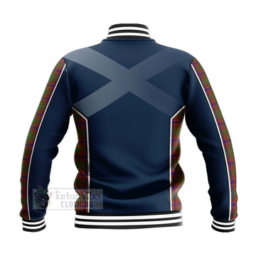 Lumsden Tartan Baseball Jacket with Family Crest and Scottish Thistle Vibes Sport Style