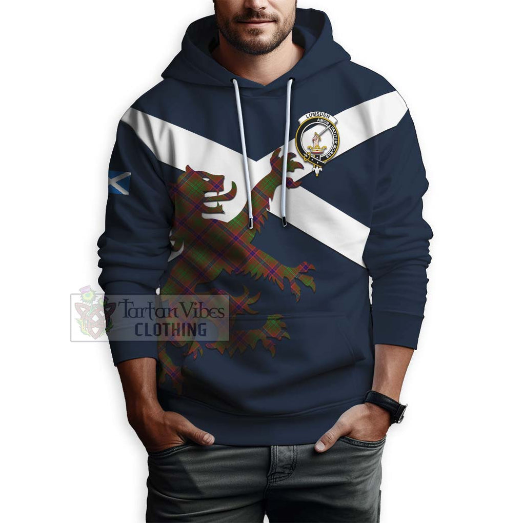 Tartan Vibes Clothing Lumsden Tartan Lion Rampant Hoodie – Proudly Display Your Heritage with Alba Gu Brath and Clan Name