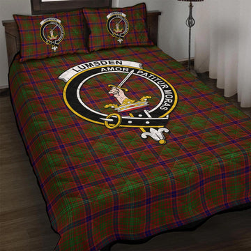 Lumsden Tartan Quilt Bed Set with Family Crest