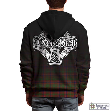 Lumsden Tartan Hoodie Featuring Alba Gu Brath Family Crest Celtic Inspired