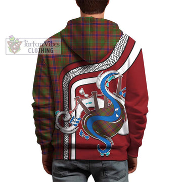 Lumsden Tartan Hoodie with Epic Bagpipe Style