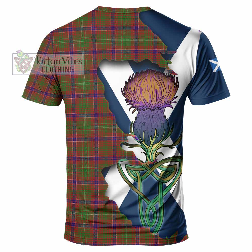 Lumsden Tartan Family Crest T-Shirt Scottish Thistle Celtic Inspired - Tartan Vibes Clothing