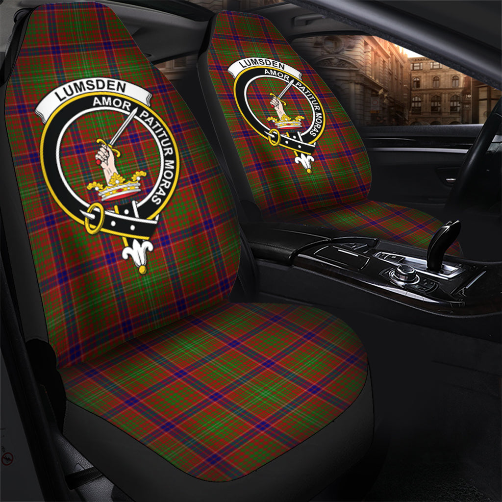 Lumsden Tartan Car Seat Cover with Family Crest - Tartan Vibes Clothing