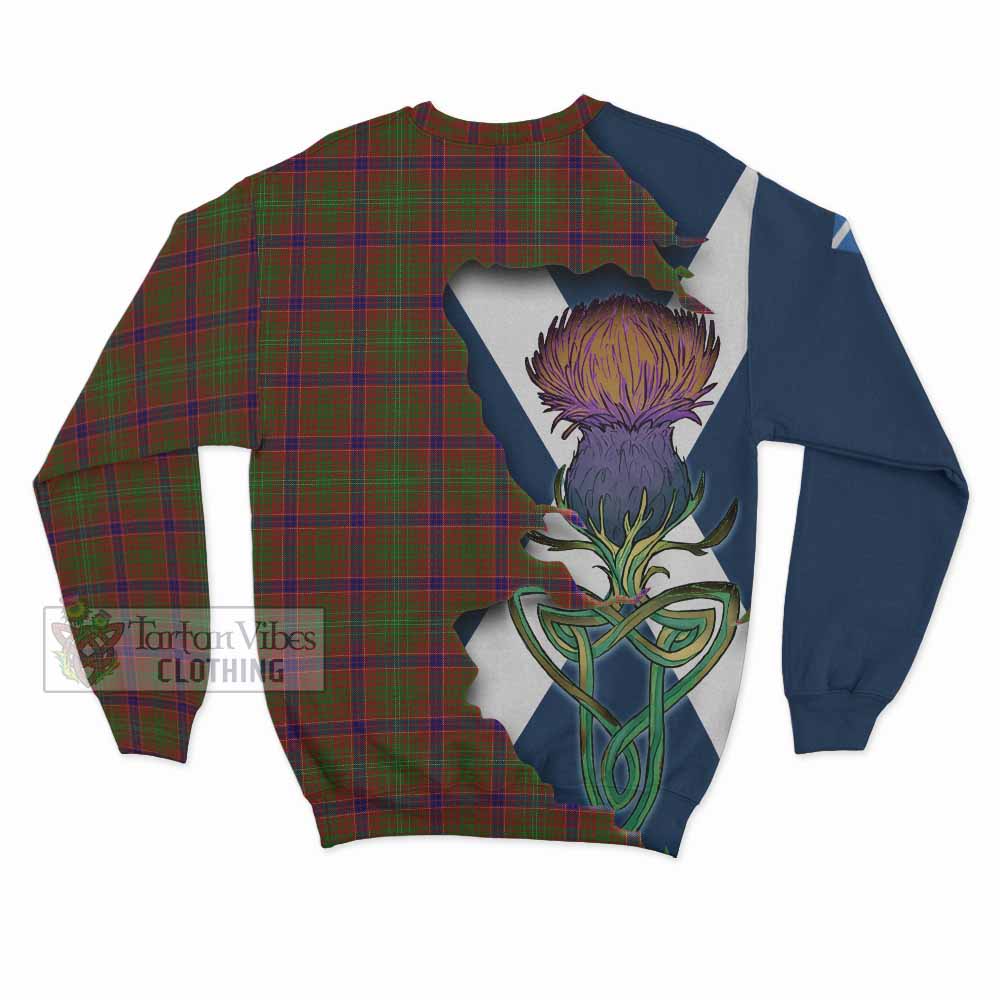 Lumsden Tartan Family Crest Sweatshirt Scottish Thistle Celtic Inspired - Tartan Vibes Clothing