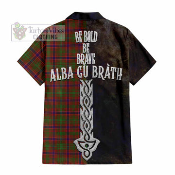 Lumsden Tartan Family Crest Hawaiian Shirt Alba Gu Brath Be Brave Lion Ancient Style - Tartan Vibes Clothing