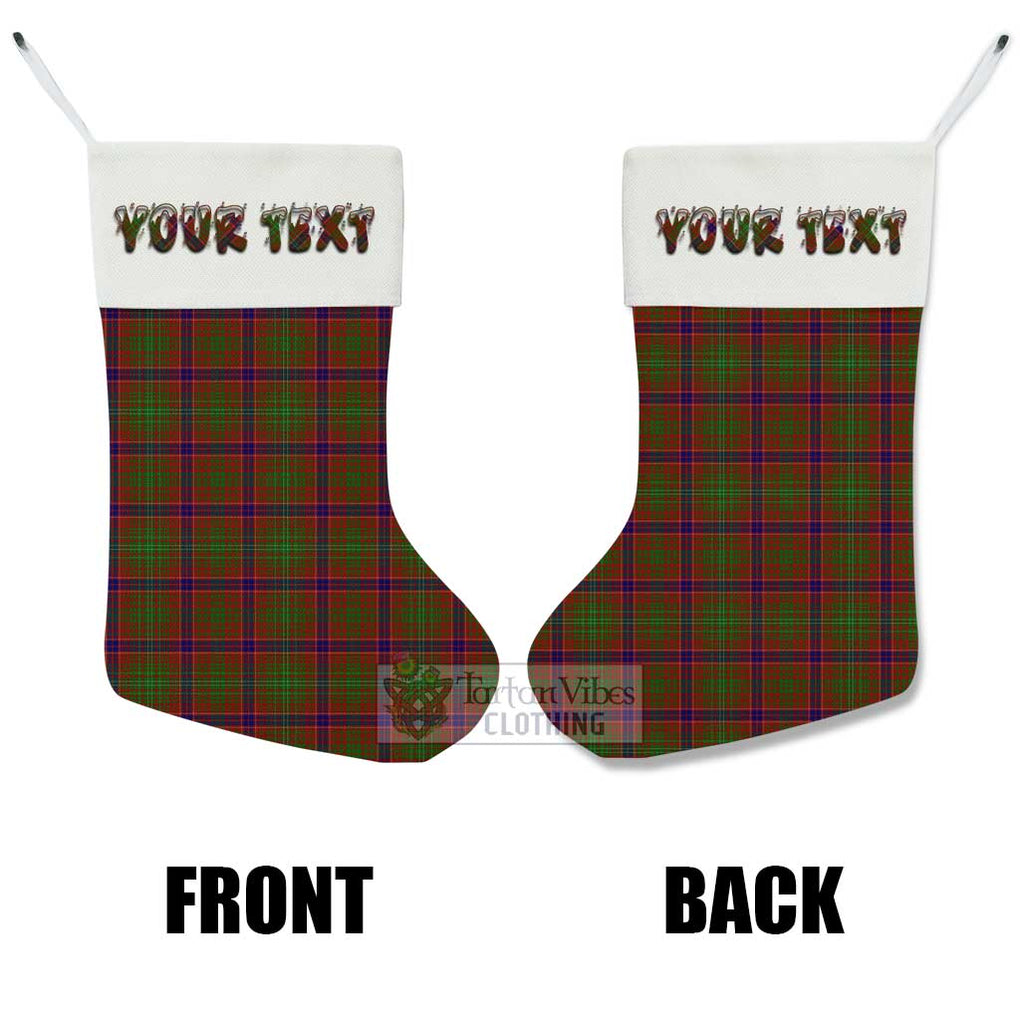 Tartan Vibes Clothing Lumsden Tartan Christmas Stocking with Personalized Text