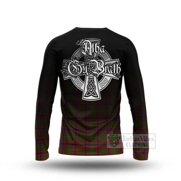 Lumsden Tartan Long Sleeve T-Shirt Featuring Alba Gu Brath Family Crest Celtic Inspired