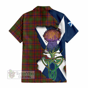 Lumsden Tartan Family Crest Hawaiian Shirt Scottish Thistle Celtic Inspired - Tartan Vibes Clothing