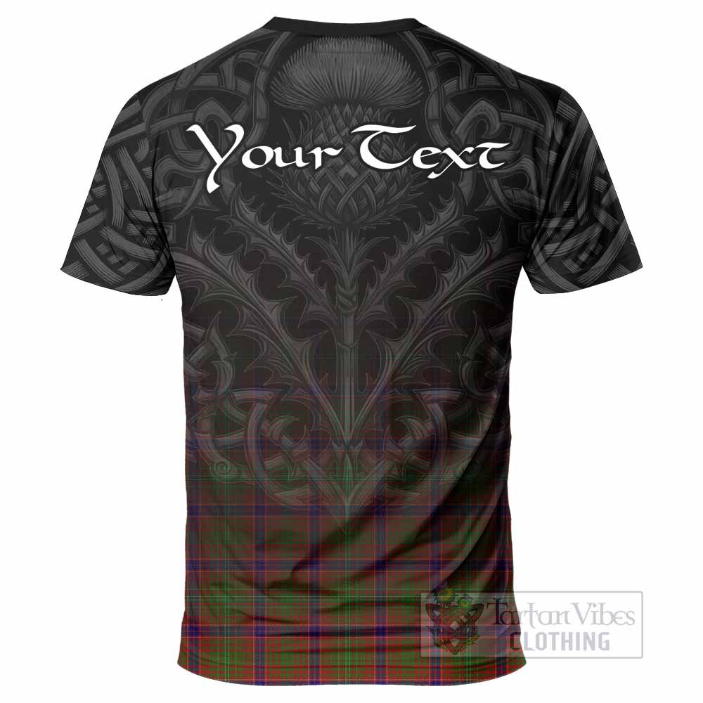 Tartan Vibes Clothing Lumsden Tartan T-Shirt with Family Crest Celtic Thistle Vibes