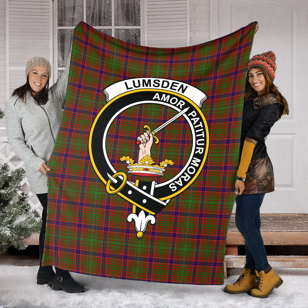 lumsden-tartab-blanket-with-family-crest