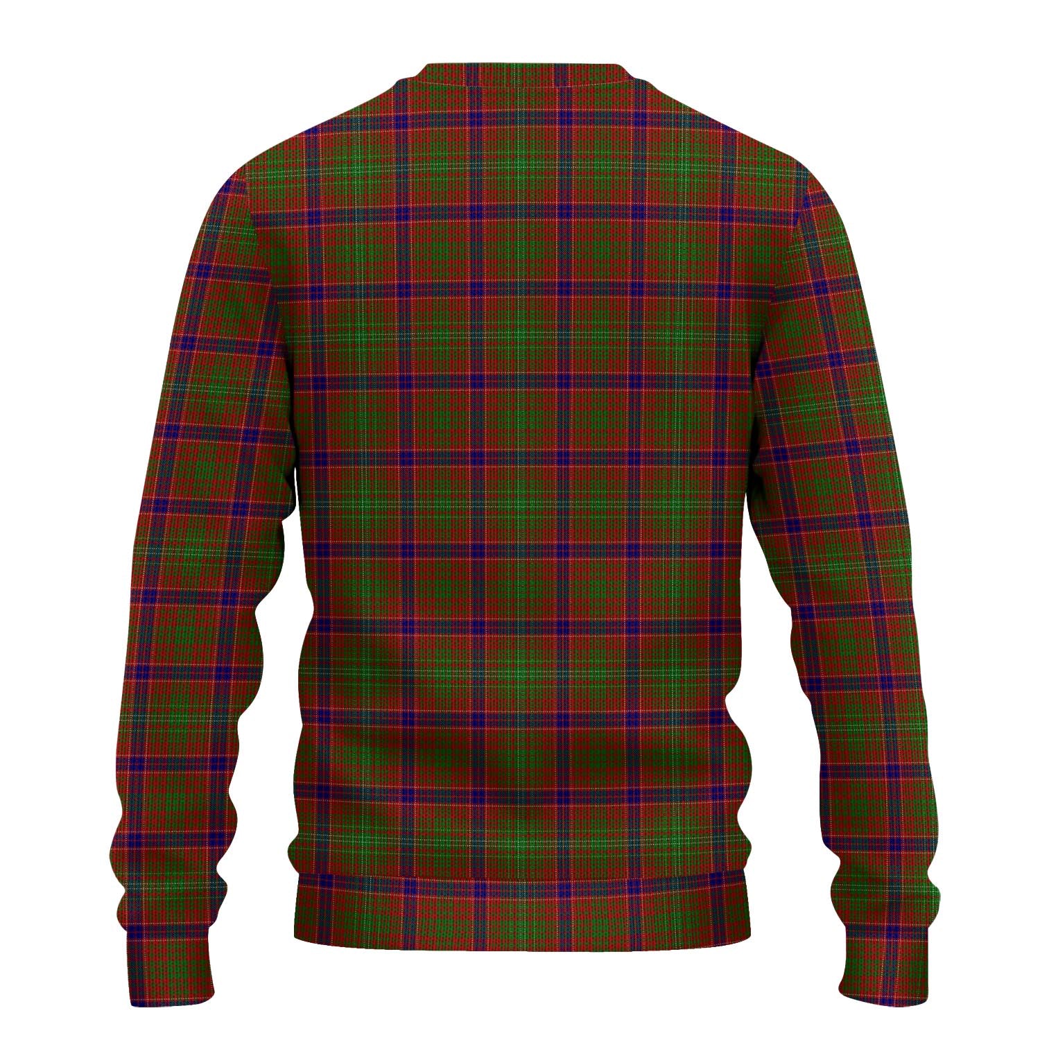 Lumsden Tartan Knitted Sweater with Family Crest - Tartanvibesclothing