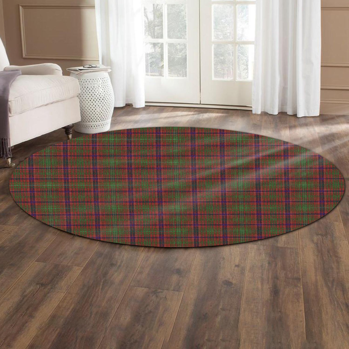 Lumsden Tartan Round Rug - Tartan Vibes Clothing