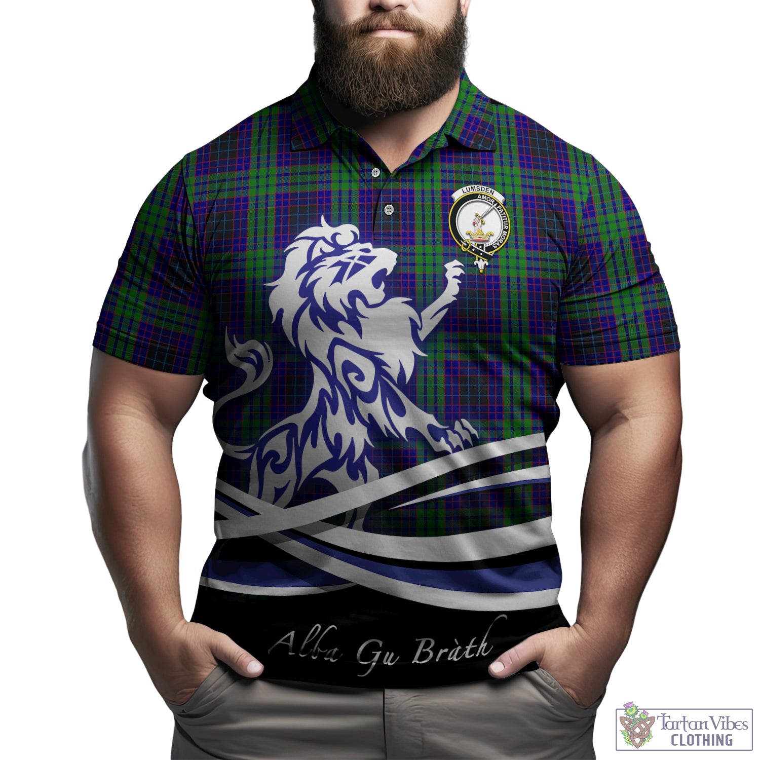 lumsden-green-tartan-polo-shirt-with-alba-gu-brath-regal-lion-emblem