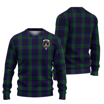 Lumsden Green Tartan Ugly Sweater with Family Crest