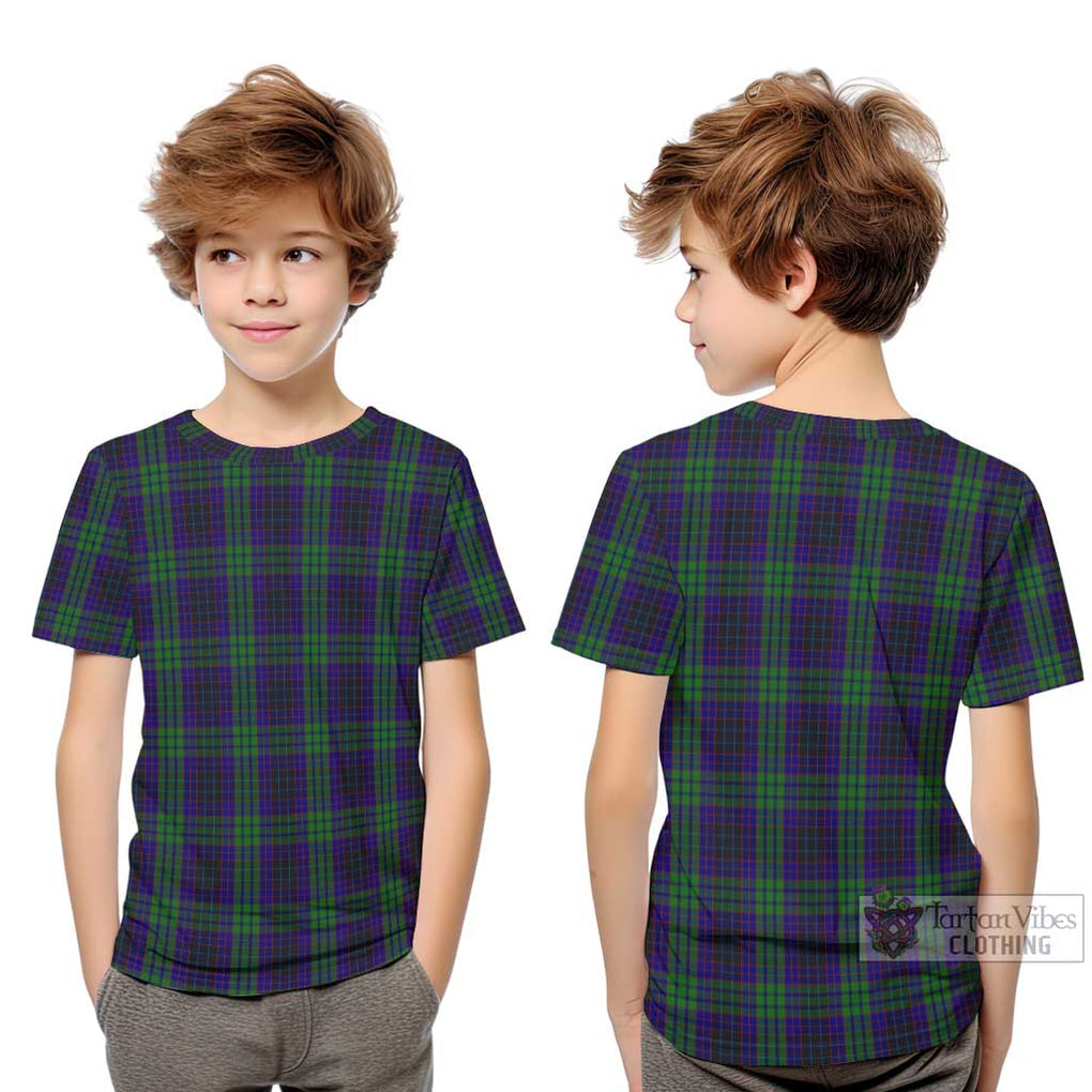 Lumsden Green Tartan Kid T-Shirt Youth XL Size14 - Tartanvibesclothing Shop