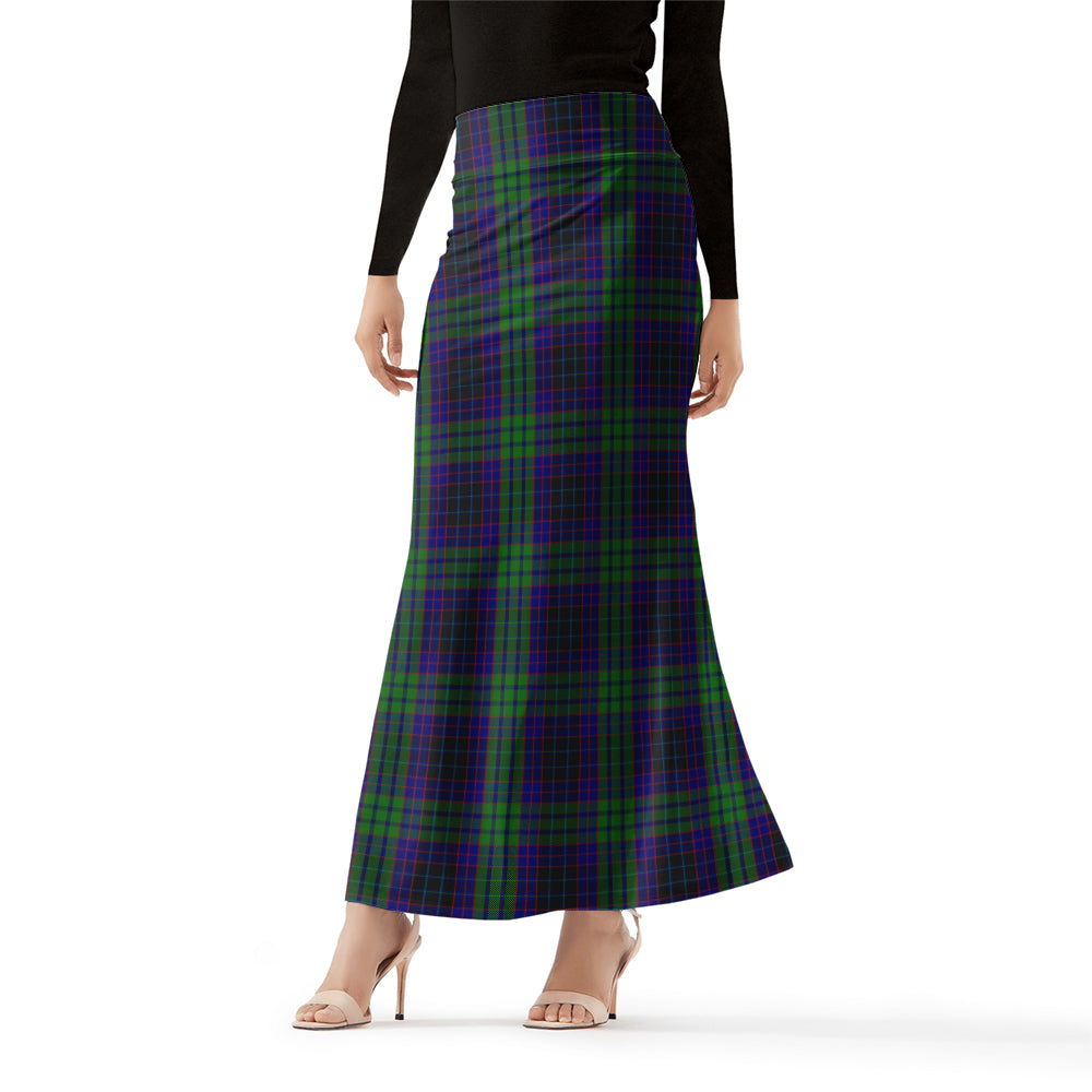 lumsden-green-tartan-womens-full-length-skirt