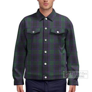 Lumsden Green Tartan Unisex Lapel Cotton Jacket