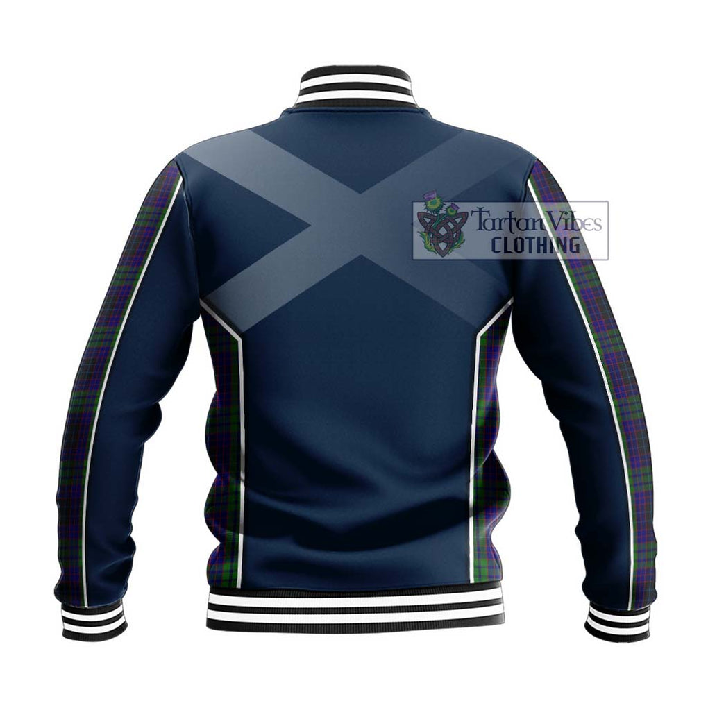 Lumsden Green Tartan Baseball Jacket with Family Crest and Lion Rampant Vibes Sport Style - Tartan Vibes Clothing