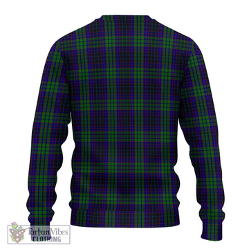 Lumsden Green Tartan Knitted Sweater with Family Crest DNA In Me Style