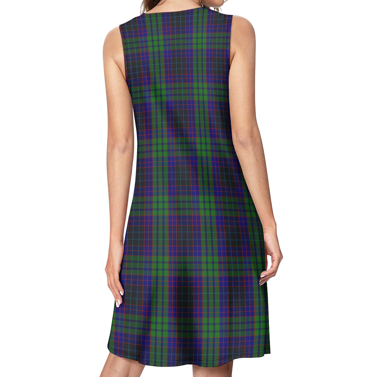 Lumsden Green Tartan Womens Casual Dresses - Tartanvibesclothing