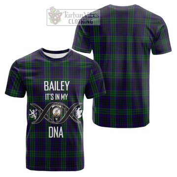 Lumsden Green Tartan Cotton T-shirt with Family Crest DNA In Me Style