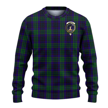 Lumsden Green Tartan Ugly Sweater with Family Crest