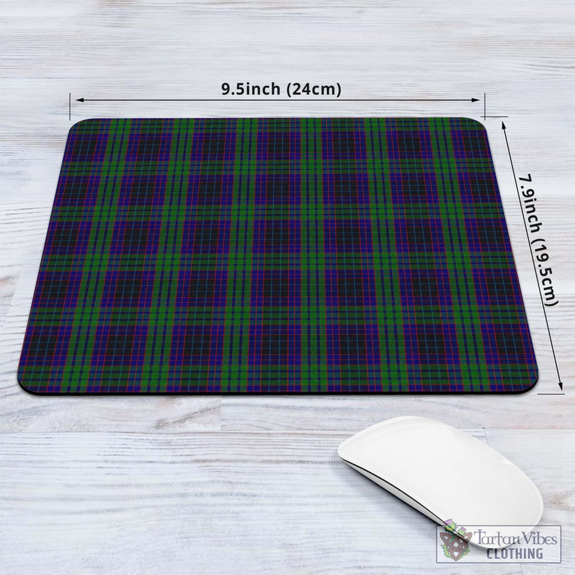 Tartan Vibes Clothing Lumsden Green Tartan Mouse Pad