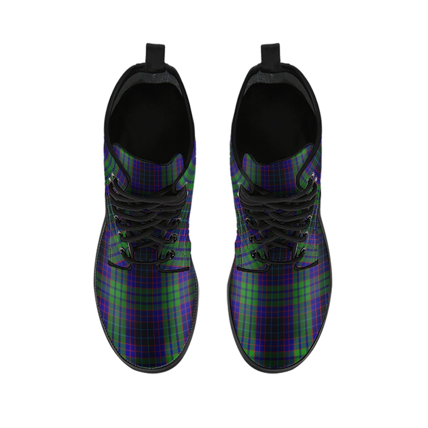 lumsden-green-tartan-leather-boots